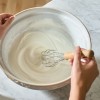 Albury Mixing Bowl, Large- Reactive White