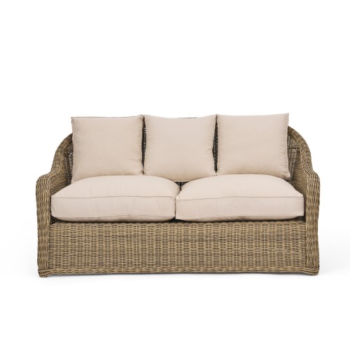 Purbeck 2 Seater Wicker Garden Sofa