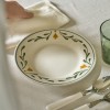 Callington Dessert Plate - Green Leaf