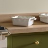 Bramley Baking Dish, Small - Reactive White