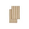 Aster Set of 2 Striped Kitchen Towels - Saffron