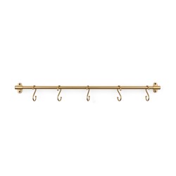 Ellington Hanging Rail - Flattened Brass 600mm
