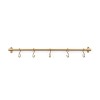 Ellington Hanging Rail - Flattened Brass 600mm