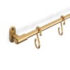 Ellington Hanging Rail - Flattened Brass 600mm