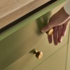 Ellington Button Knob - Brass