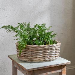 Littleton Oval Zinc Lined Basket 40x30cm