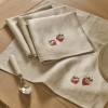 Strawberry Embroidered Napkins, Set of 4