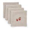 Strawberry Embroidered Napkins, Set of 4