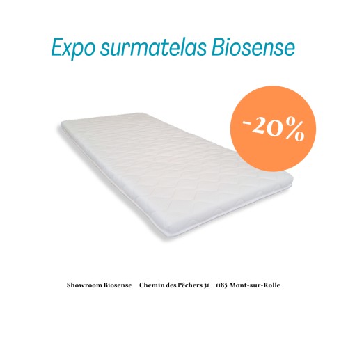 Biosense surmatelas - Latex 100% naturel 180x200