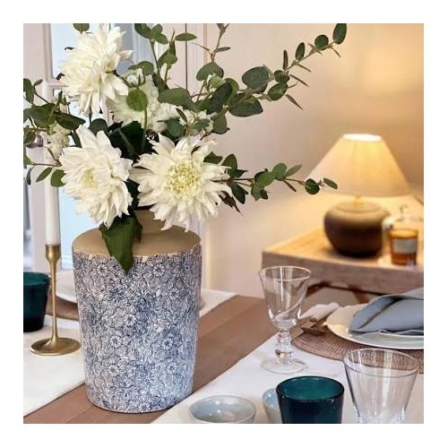 Thursfield Tall Vase - Flax Blue