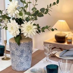 Thursfield Tall Vase - Flax Blue