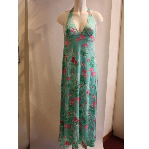 Robe Molly Ocean longue col.vert d'eau T4