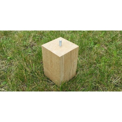 Jeux de 4 pieds carrés Talawa Chêne  Hauteur 13.5 cm Chêne massif de France