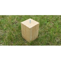 Jeux de 4 pieds carrés Talawa Chêne  Hauteur 13.5 cm Chêne massif de France