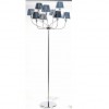 Lampadaire Now's Home 9 lampes flexibles. Abat jours argent. Diam. 40cm  Haut 180cm