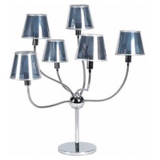 Lampe Now's Home 6 lampes flexibles. Abat jours argent Diam. 40 cm  H. 75 cm