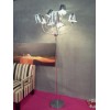 Lampadaire Now's Home 9 lampes flexibles. Abat jours argent. Diam. 40cm  Haut 180cm