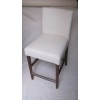 Chaise Mobitec en cuir blanc Shelley +a. Sotega 0647. Hauteur assise 62 cm. Haut totale 100 cm