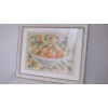 Tableau Nature morte Mandaines. Larg 47 cm Haut 40 cm