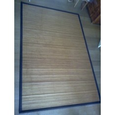 Tapis Bambou.Nash Andrea 300 x 200 cm. Bordure Brune