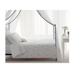 Housse de couette Bouton de Rose col.soie, dim.160x210cm, Nina Ricci