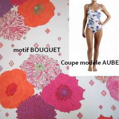 MAILLOT de bains une pièce MANUEL CANOVAS - AUBE bouquet taille 6 (44)