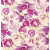 Bikini Manuel Canovas, Alaia Mykonos blanc avec feuilles rose-mauve, T4 (40) 