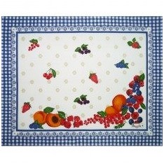 Set enduit GOURMANDISES col.1 bleu, dim.38x48cm , Beauvillé