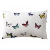 Housse de couette THAIS multi blanc motifs papillons, dim.160x210cm, Essix