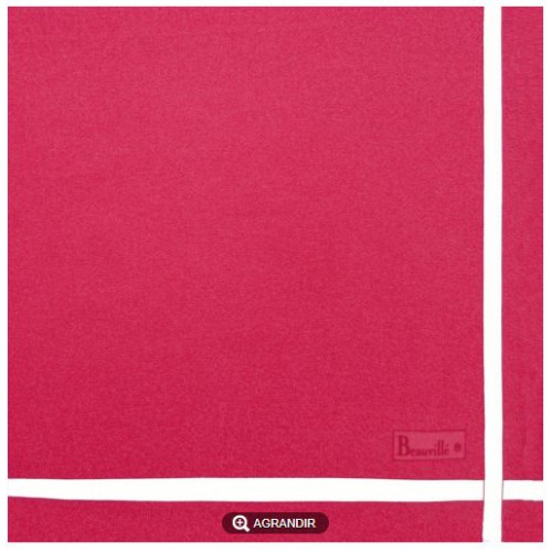 SERVIETTE de table Beauvillé, Unie 11541 col 14 rose, 52x52cm