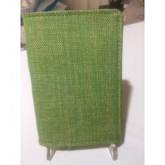 POCHETTE passeport DESIGNERS GUILD - tissu vert 10 x 14,5 cm