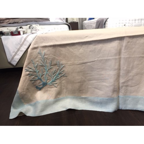 NAPPE Tovaglia Coralli 180x300 turquoise MASTRO RAPHAEL