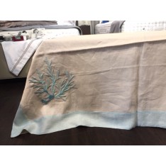 Nappe Tovaglia Coralli 180x300 turquoise MASTRO RAPHAEL