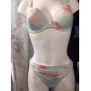 Bikini JOYCE Lulla T5 (42) vert pâle avec motifs corail orangé,  Manuel Canovas