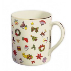 Mug NOEL en procelaine, RéF. 5449, Edzard