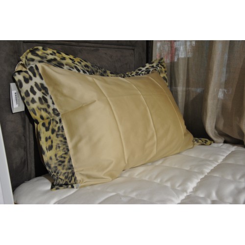 HOUSSE de couette dim. 240x240cm et 2 taies d'oreiller dim.65x65cm SAVAGE LEOPARD, Mastro Raphael