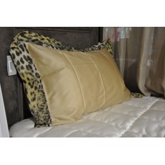 housse de couette 240 x 240 cm et 2 taies d'oreiller 65 x 65 cm MASTRO RAPHAEL-SAVAGE LEOPARD