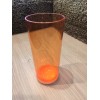 Set de 6 verres à eau en plastic, col. orange, haut. 17 cm,. Aulica
