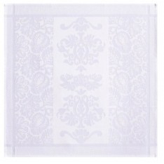 Serviette de table Sienna col.blanc, dim.58x58cm, Le Jacquard Français