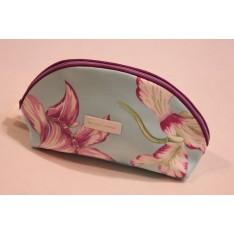 trousse Amelie Cyclamens turquoise