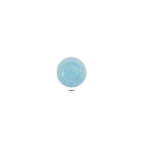 ASSIETTE en verre turquoise, diam. 28 cm, réf. 863117, Aulica