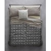 Duvet SOCIETY  BOW - housse 100% nylon - intérieur 100% duvet d'oie, 140 x 250 cm col 5 anthracite