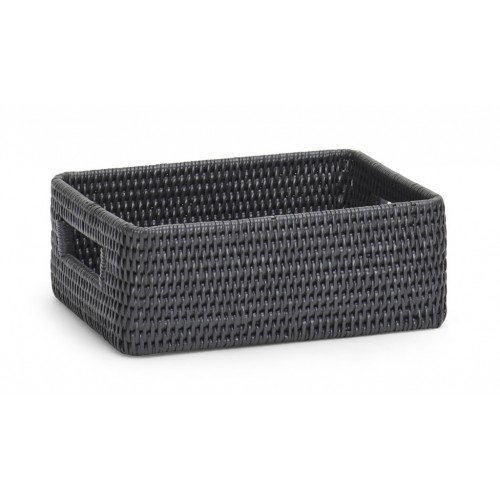 Ashcroft Rectangular Box Tray 27x21cm - Charcoal