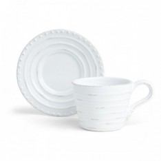 Bowsley Cup and Saucer - White
