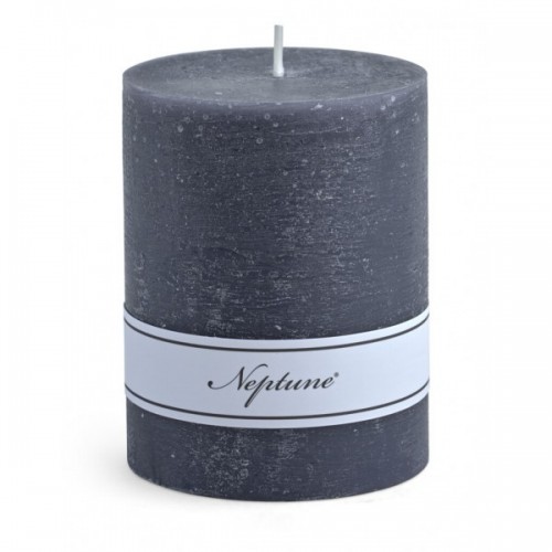 Blyton 7 x 9cm Pillar Candle - Charcoal