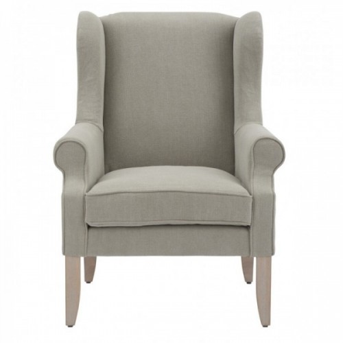 Dominic Armchair - Chloe Trellis - Pale Oak Legs