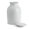 Corinium Medium Lidded Jar - White