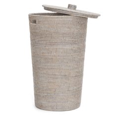 Ashcroft Round Laundry Basket 40x67cm - Silver Reed