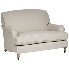 Olivia Loveseat - Hugo Pale Oat - Pale Oak Legs