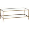 Keswick 120 Coffee Table - Brushed Brass